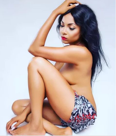 Nigerian actress goes topless months after declaring she would act nude scenes