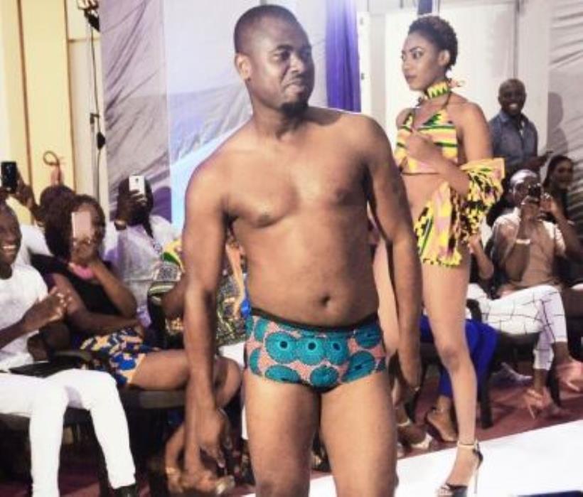 Abeiku Santana catwalks at African Bikini Fashion Show [Photos]