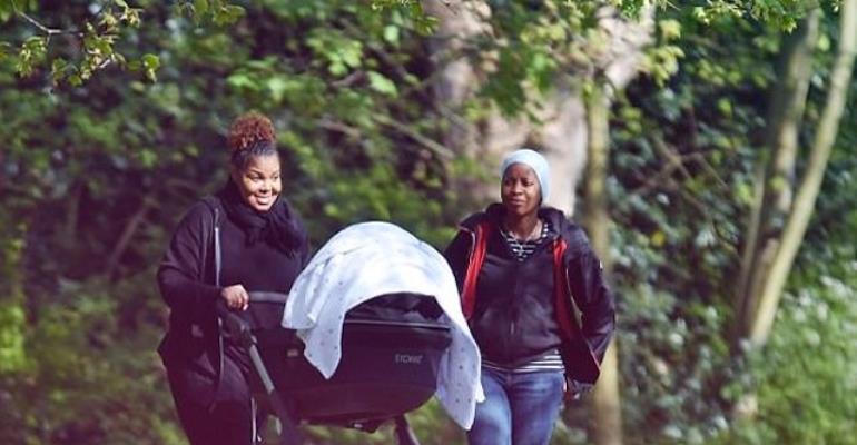 Photos: Janet Jackson steps out with son after divorce