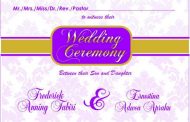 Wedding Ceremony  13th MAY 2017  AT SUNYANI  10 am