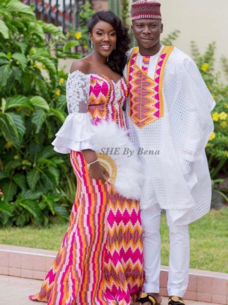 Wedding inspiration: Check out who designed Stonebwoy's wife's outfit