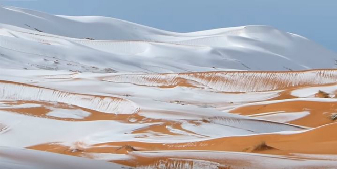 Isaiah’s Prophecy Appears in Sahara as Snow Falls in World’s Hottest Desert [WATCH]