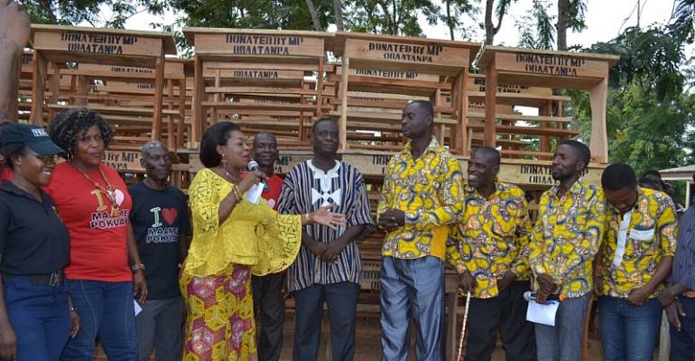 Agona East MP Donates 500 Dual Desks To School