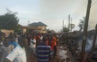 Abofu-Accra: Late Afternoon Fire Razed Shops And Home