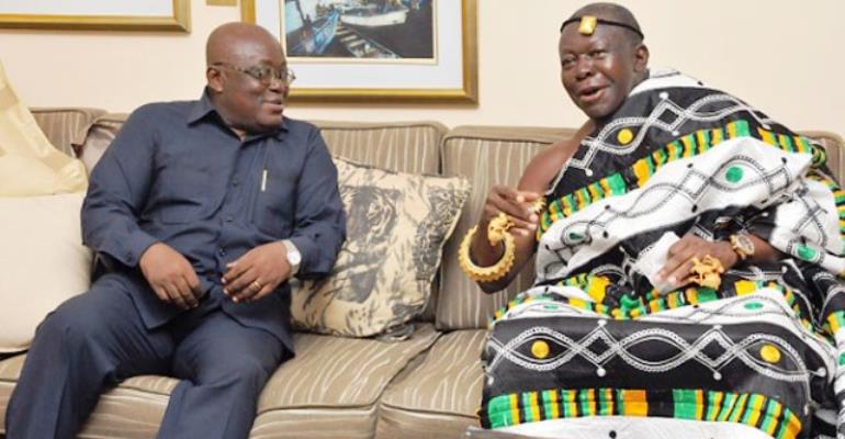 President Akufo-Addo Holds In-Camera Talks With Asantehene Otumfuo