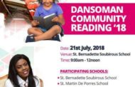 ‘Dansoman Community Reading’18’ Comes Off Saturday, June 21