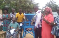 Persons With Disabilities Receive Working Tools From Gomoa Central District