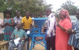 Persons With Disabilities Receive Working Tools From Gomoa Central District