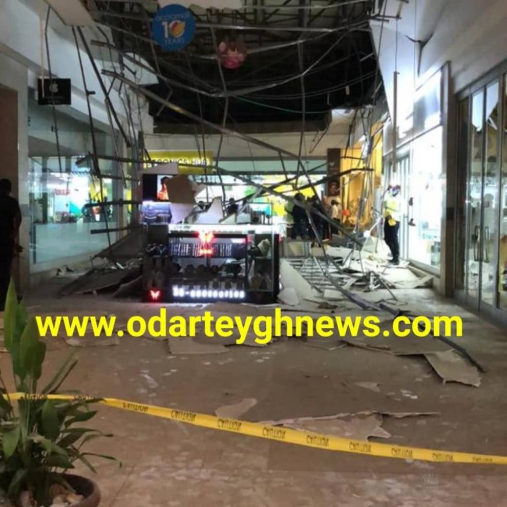 BREAKING: Part of Accra Mall Ceiling Collapses – VIDEO