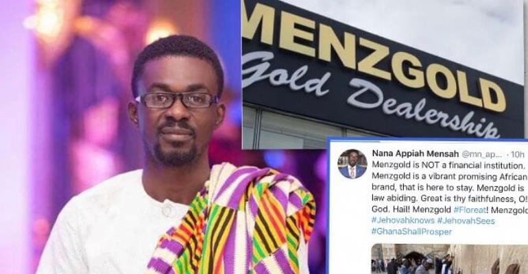 Nana Appiah Mensah (NAM1) Reacts To Finance Minister’s claim:” Menzgold is here to Stay”