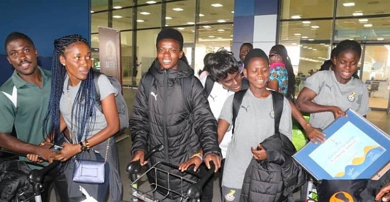 Black Maidens Arrive In Ghana After World Cup Exit [PHOTOS]