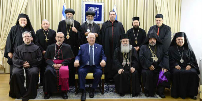 Rivlin Hosts Christian Leaders at Traditional Seasonal Reception