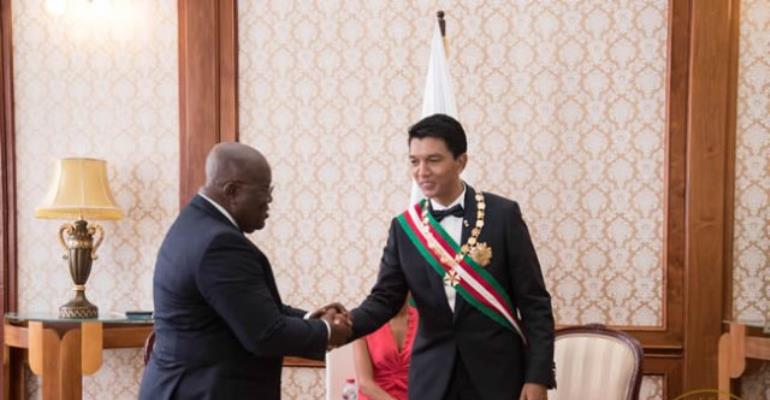 Madagascar President Touts Akufo-Addo's Government as Impressive