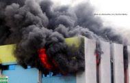 Photos of GRA Head Office Annex on fire