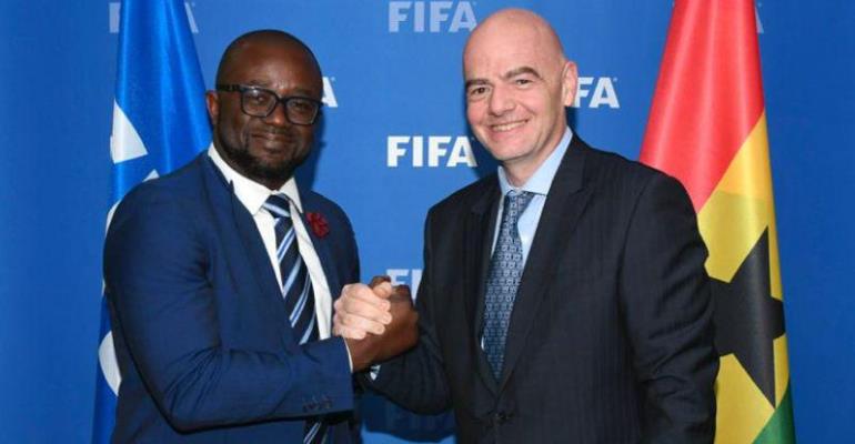 Kurt Okraku applauds GFA staff for ensuring timely arrival of FIFA Covid-19 relief fund