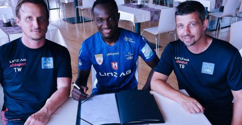 Ghana striker Raphael Dwamena joins Austrian side FC BW Linz